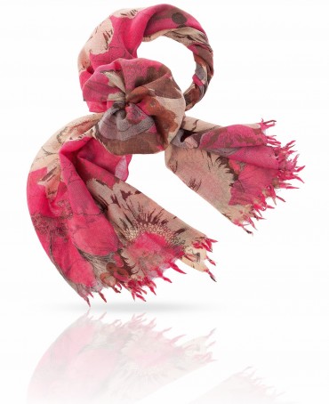 Палантин Женский ZW-HIBISCUS.EXOTIC/FUCSHIA